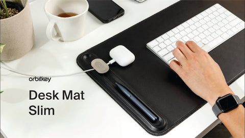 ORBITKEY SCHREIBTISCHUNTERLAGE SCHLANK SCHWARZ WDS1-BLK-105