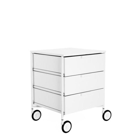 MOBIL MAT 3 NACHTTISCH MIT RÄDERN 02012/03 KARTELL WEISS