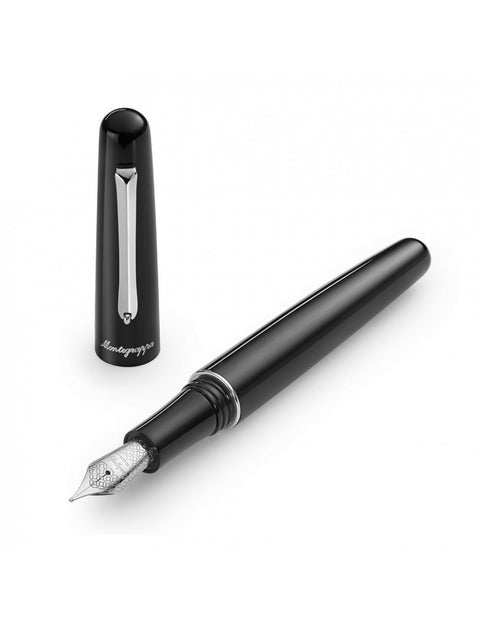 MONTEGRAPPA ELMO 01 SCHWARZER FÜLLFEDERHALTER, F-FEDER