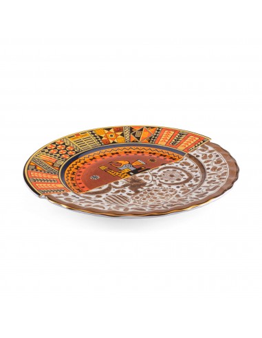 PIATTO PIANO PORCELLANA SELETTI HYBRID MITLA ART 09141
