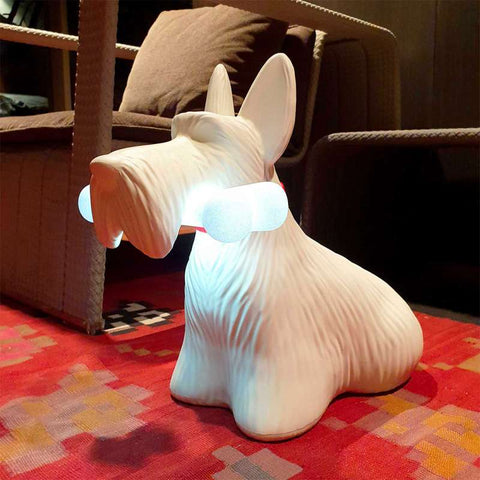 QEEBOO SCOTTIE WEISSE LAMPE