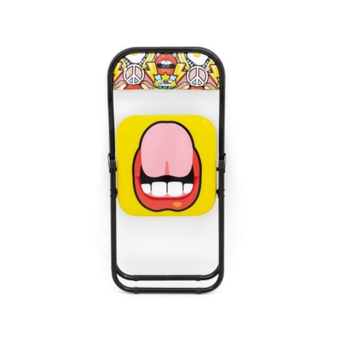 SEDIA BLOW IN METALLO PIEGHEVOLE STUDIO JOB CM. 44 H.47/80 TONGUE NEW SELETTI