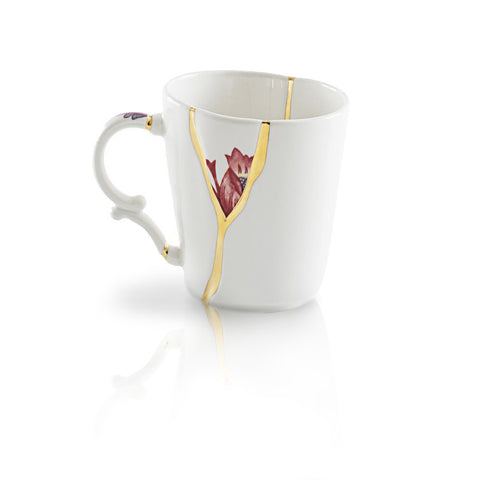 TAZZA MUG IN PORCELLANA DIAM. CM. 8,5 KINTSUGI N. 3 09653 SELETTI WHITE