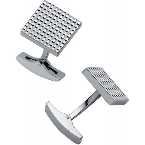 Manschettenknöpfe mit quadratischem Diamantkopf 05568 ST DUPONT SILBER