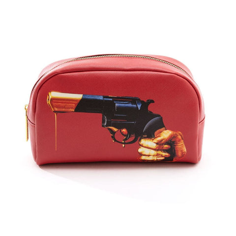 "SELETTI BEAUTY CASE IN PU TOILETTENPAPIER 23X8X13 REVOLVER ART 02555"