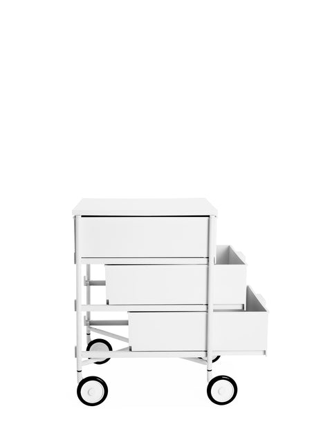 MOBIL MAT 3 NACHTTISCH MIT RÄDERN 02012/03 KARTELL WEISS