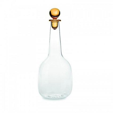 Transparente Flasche Safran-Bilia mit gelbgoldenem Verschluss