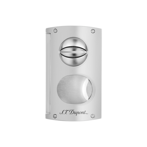 DOPPELKLINGE CHROM ZIGARRENCUTTER 003418 ST DUPONT SILBER