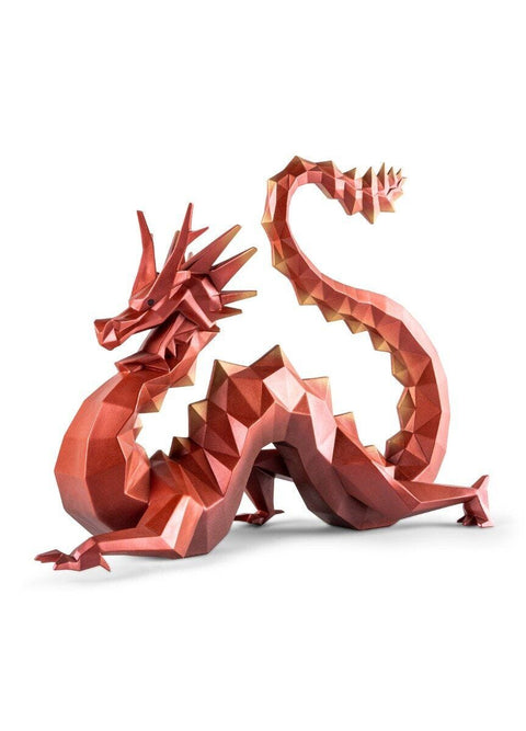 ROT-GOLD-DRACHEN-SKULPTUR 1002033 LLADRO' ROT