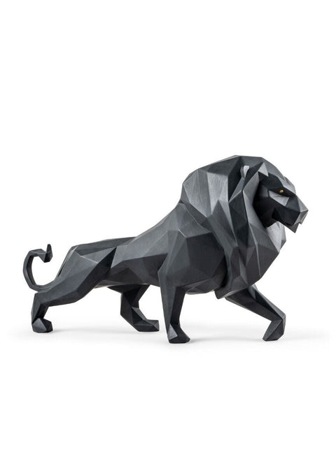 LÖWENSKULPTUR MATT SCHWARZ 1009746 25X48X14 CM LLADRO' SCHWARZ 