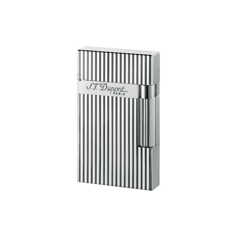 ST DUPONT L2 VERTIKALE LINIEN SILBER FEUERZEUG 016817 