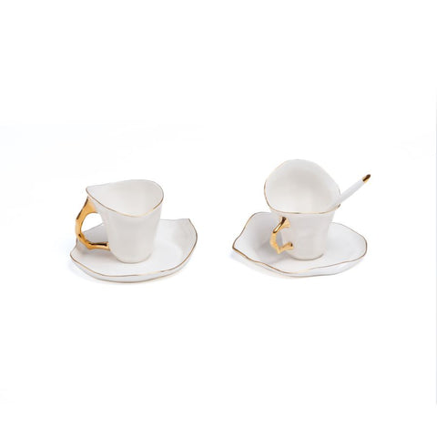 SELETTI SET MIT 2 MELTDOWN-KAFFEETASSEN AUS PORZELLAN 09595