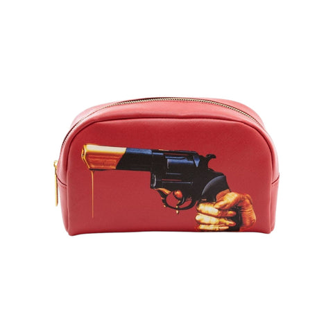 "SELETTI BEAUTY CASE IN PU TOILETTENPAPIER 23X8X13 REVOLVER ART 02555" 