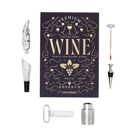 SET THE ESSENTIAL WINE TOOLS LARGE PW00784 BLUE PRINTWORKS