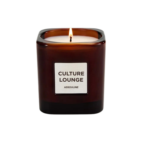 CANDELA LIBRARY CANDLE LEATHER ASSOULINE