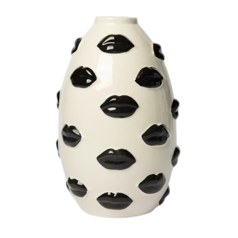 VASO MOUTH BLACK 22 CM ART. VASE22-1209 BLOGO
