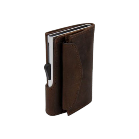 C SECURE EINZELNE MÜNZE BUFFALO VINTAGE LEDER