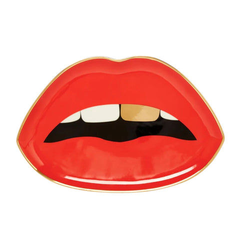 VASSOIO PORTAOGGETTI LIPS TRINKET TRAY ART. 27754 RED JONATHAN ADLER