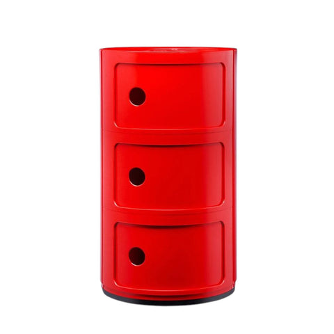 COMODINO COMPONIBILE 3 ELEMENTI 0496710 ROSSO KARTELL