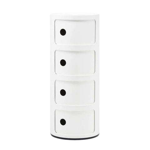 COMODINO 4 ELEMENTI 4985 BIANCO KARTELL