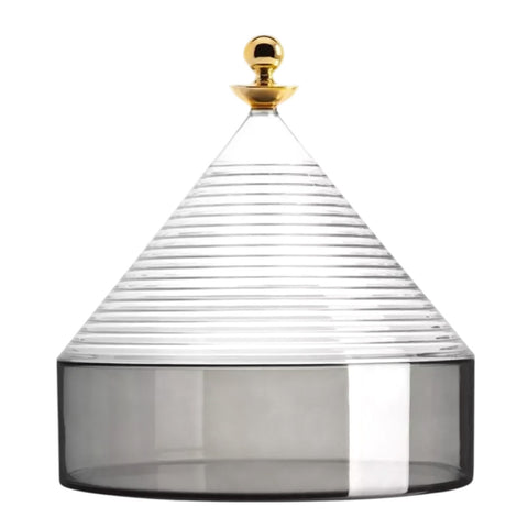 KARTELL TRULLO CONTAINER KRISTALL/RAUCH 01550/CF GRAU