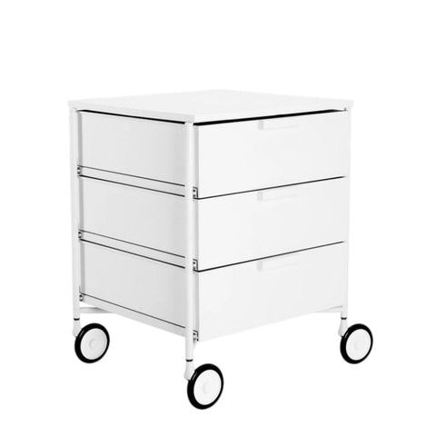 MOBIL MAT 3 NACHTTISCH MIT RÄDERN 02012/03 KARTELL WEISS