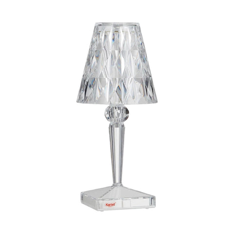 Kartell transparente Batterie-Kristalllampe G9140/B4