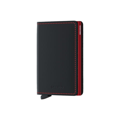 SLIMWALLET SECRID MATTE BLACK RED