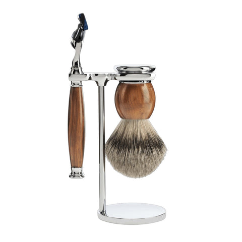 RASOIO SET 3 PZ SOPHIST R. FUSION M. LEGNO S 93 H 47F MUHLE