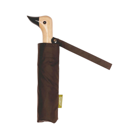 OMBRELLO ORIGINAL DUCK HEAD BOWN BROWN COMPACT