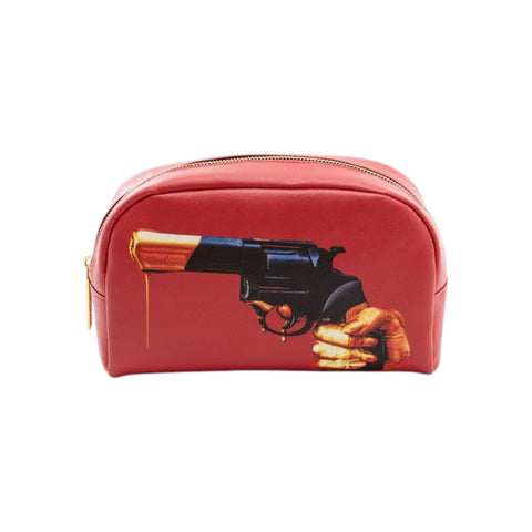 "SELETTI BEAUTY CASE IN PU TOILETPAPER 23X8X13 REVOLVER ART 02555"