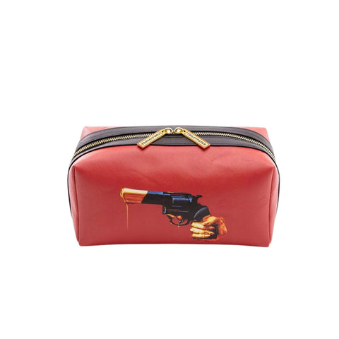 "SELETTI BEAUTY CASE IN PU TOILETPAPER 25,5X12,5X12 REVOLVER ART 02594"