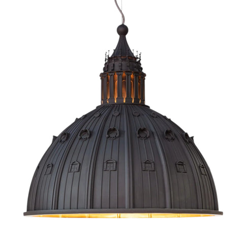 SELETTI SCHWARZER KUPPEL-KRONLEUCHTER 45CM 45H47 07968
