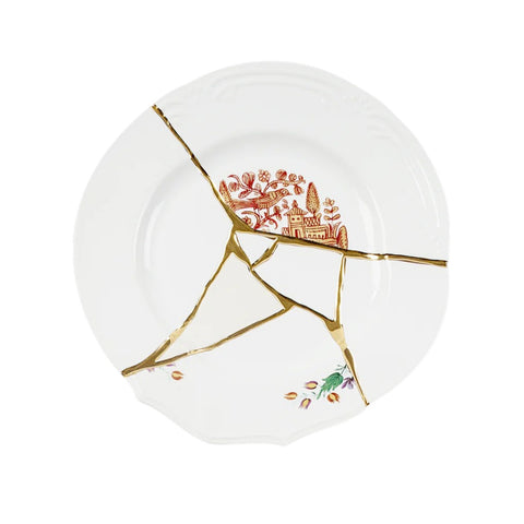 TELLER FLACH KINTSUGI PORZELLAN N1 ART 09611 SELETTI