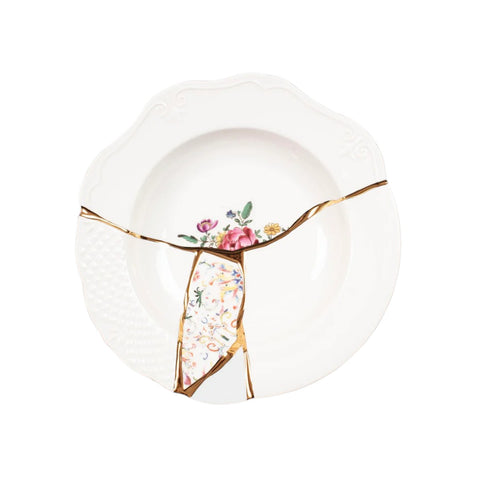 KINTSUGI PORZELLAN TIEFER TELLER ART 09623 SELETTI