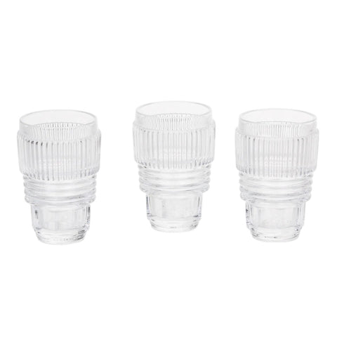 3er-Set Gläser in der Machine Collection 10901 Seletti transparente Gläser