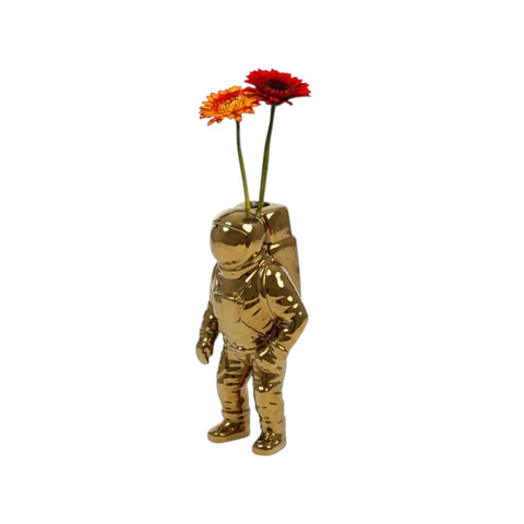 VASO ASTRONAUTA GOLD ART 10933 SELETTI