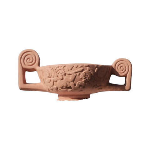 TERRAKOTTA-VASE MITTELSTÜCK SELETTI CM 40X25 H 20 ART 11509