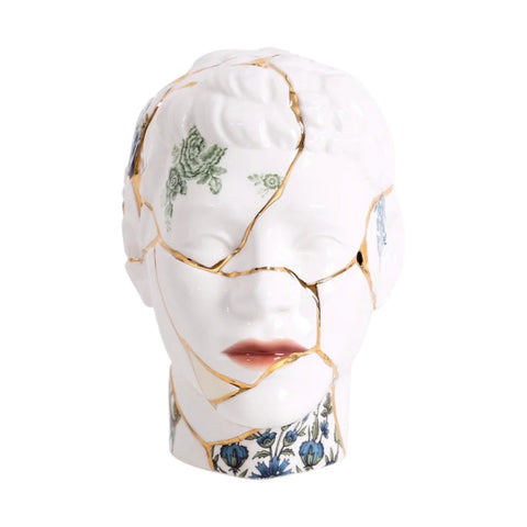 VASO IN PORCELLANA KINTSUGI HEAD HIM 09947 SELETTI