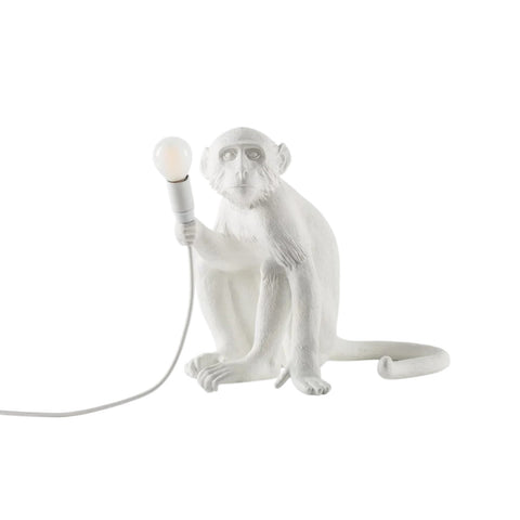 SELETTI LAMP RESIN MONKEY LAMP SITTING ART 14882