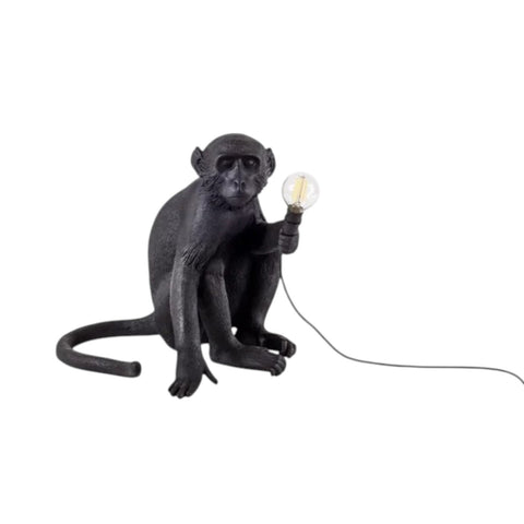 SELETTI RESIN LAMP MONKEY LAMP OUTDOOR Cm.34X30 H.32 - SITTING