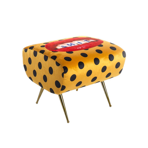POUF SHIT 51X46 H 42 16103 ORANGE SELETTI TOILETPAPER