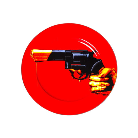 SELETTI REVOLVER PORZELLAN TOILETTENPAPIERTELLER ART 16917