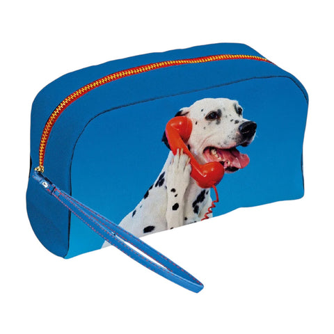 BEAUTY CASE TOILETPAPER HUND CALL CENTER BLAU ARTIKEL 02499 SELETTI