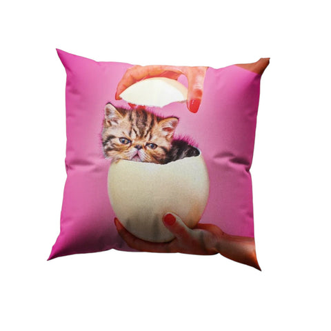 CUSCINO IN PIUMA 50X50 CAT SURPRISE ART. 02356 SELETTI