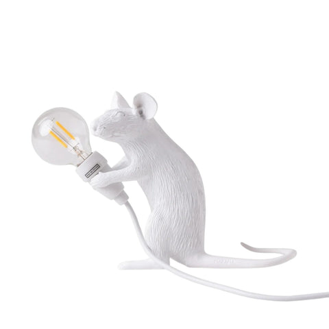 RESIN LAMP MOUSE LAMP-MAC CM.5X15 H.12,5 SITTING USB