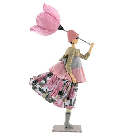 LAMPADA LITTLE GIRL SKITSO FABIENNE PARALUME FIORE ROSA