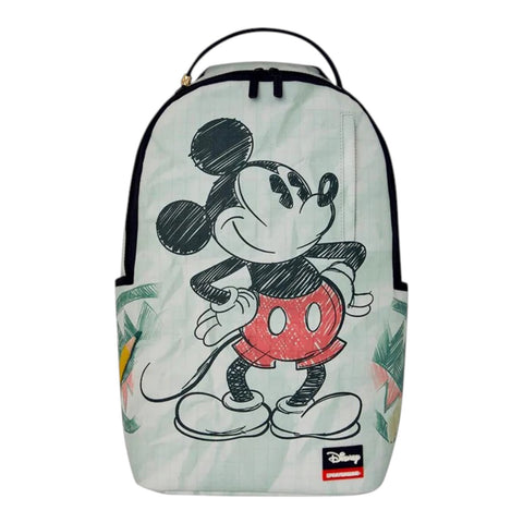 DISNEY OLD SCHOOL MICKEY SKETCH RUCKSACK 910B9128NSZ GREEN SPRAYGROUND