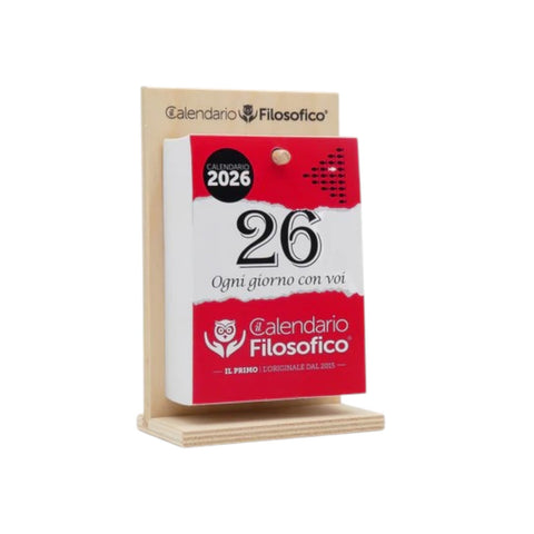 A5 Philosophischer Kalender mit Holzständer