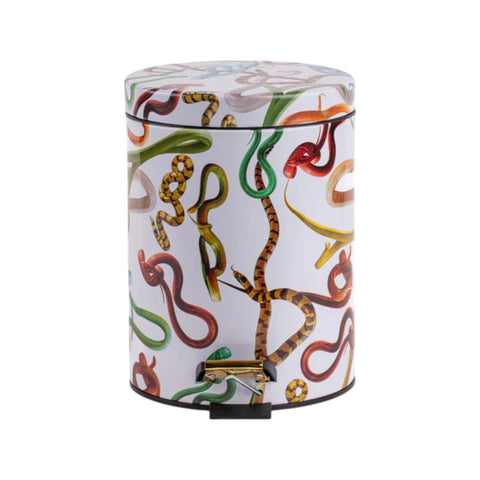 PATTUMIERA METALLO-PLASTICA TOILETPAPER SNAKES H27,5 13446 SELETTI